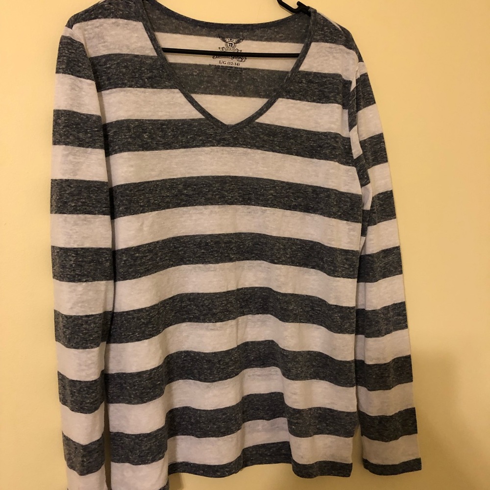 Striped long sleeve shirt